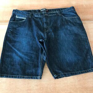 Ecko Unltd Denim Shorts Men 44 Blue Mid Rise Dark Wash Stretch Skater 18833